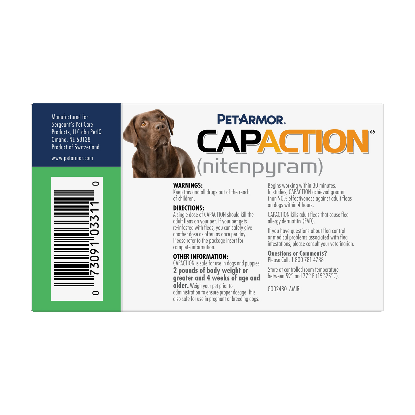 PetArmor® CAPACTION® (nitenpyram) Oral Flea Treatment for Dogs