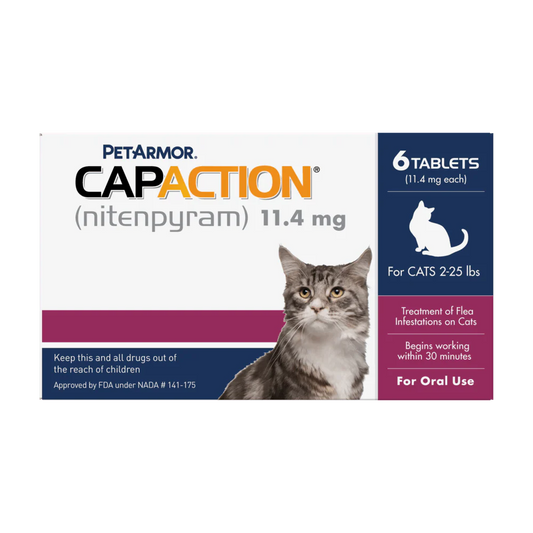 PetArmor CapAction (nitenpyram) Oral Flea Treatment for Cats