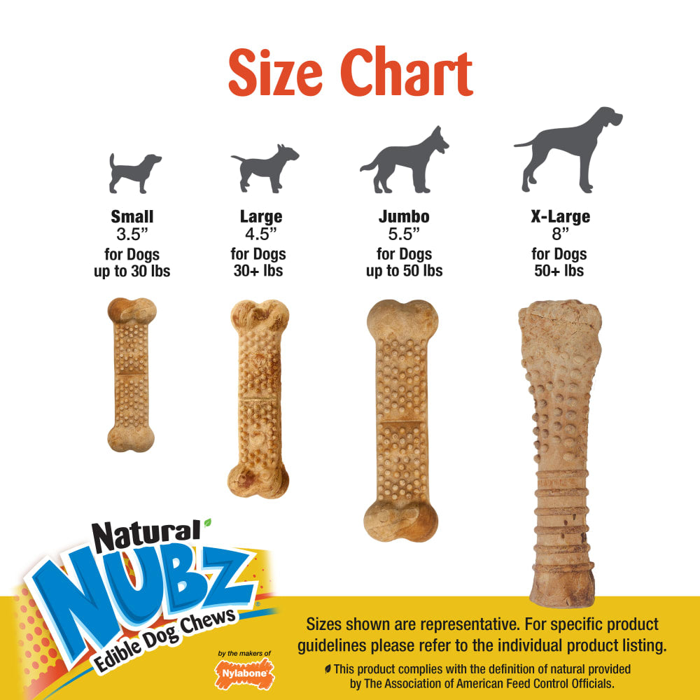Nylabone Nubz Chicken Dog Chew Treats