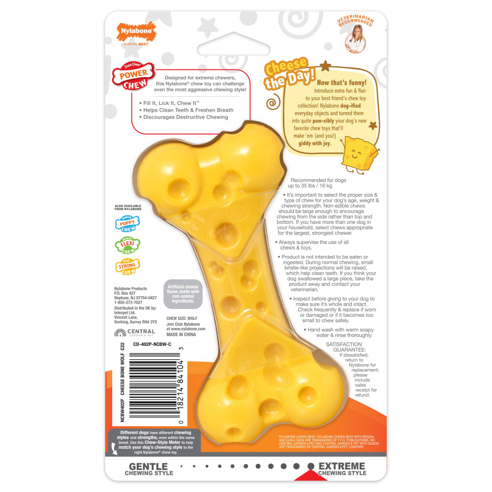 Nylabone Power Chew Cheese Dog Toy