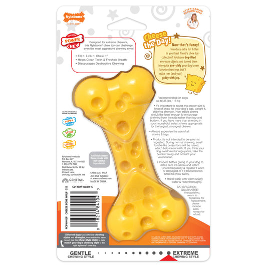 Nylabone Power Chew Cheese Dog Toy