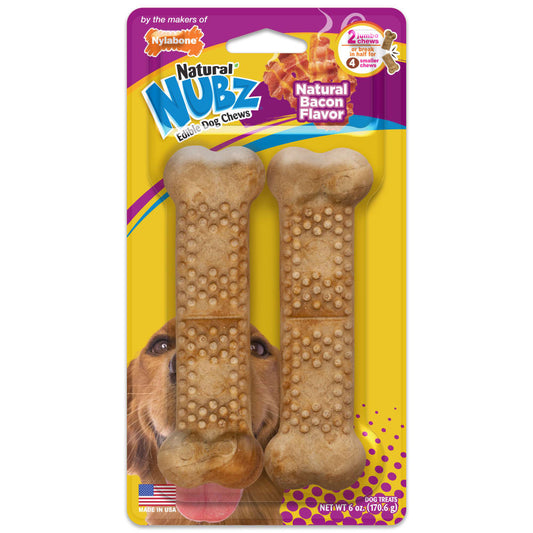 Nylabone Nubz Bacon Dog Chew Treats