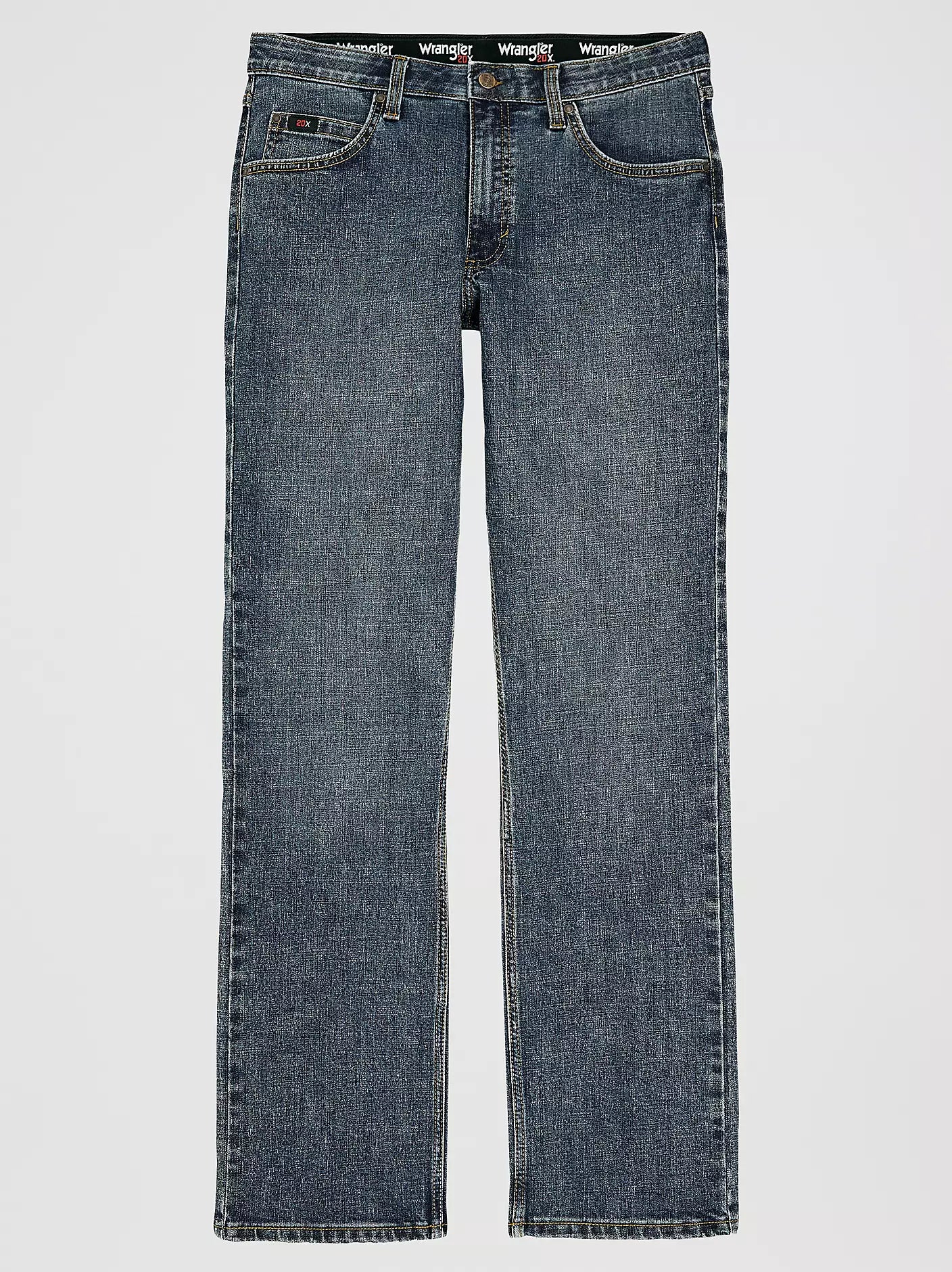Wrangler 20X Active Flex Regular Fit Jean in Stone Blue
