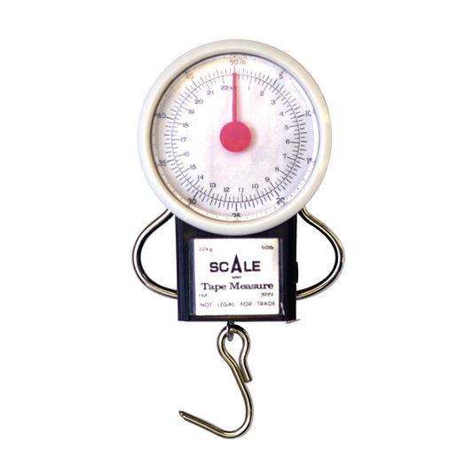 Eagle Claw 50 Lb Dial Scale with Tape Measure
