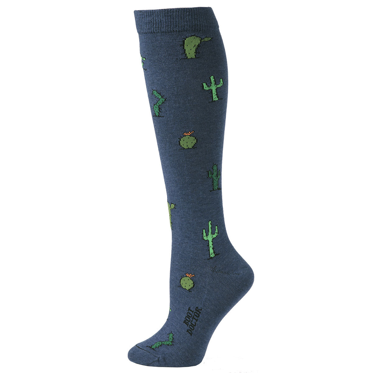 Boot Doctor Ladies Cactus Navy Over the Calf Socks
