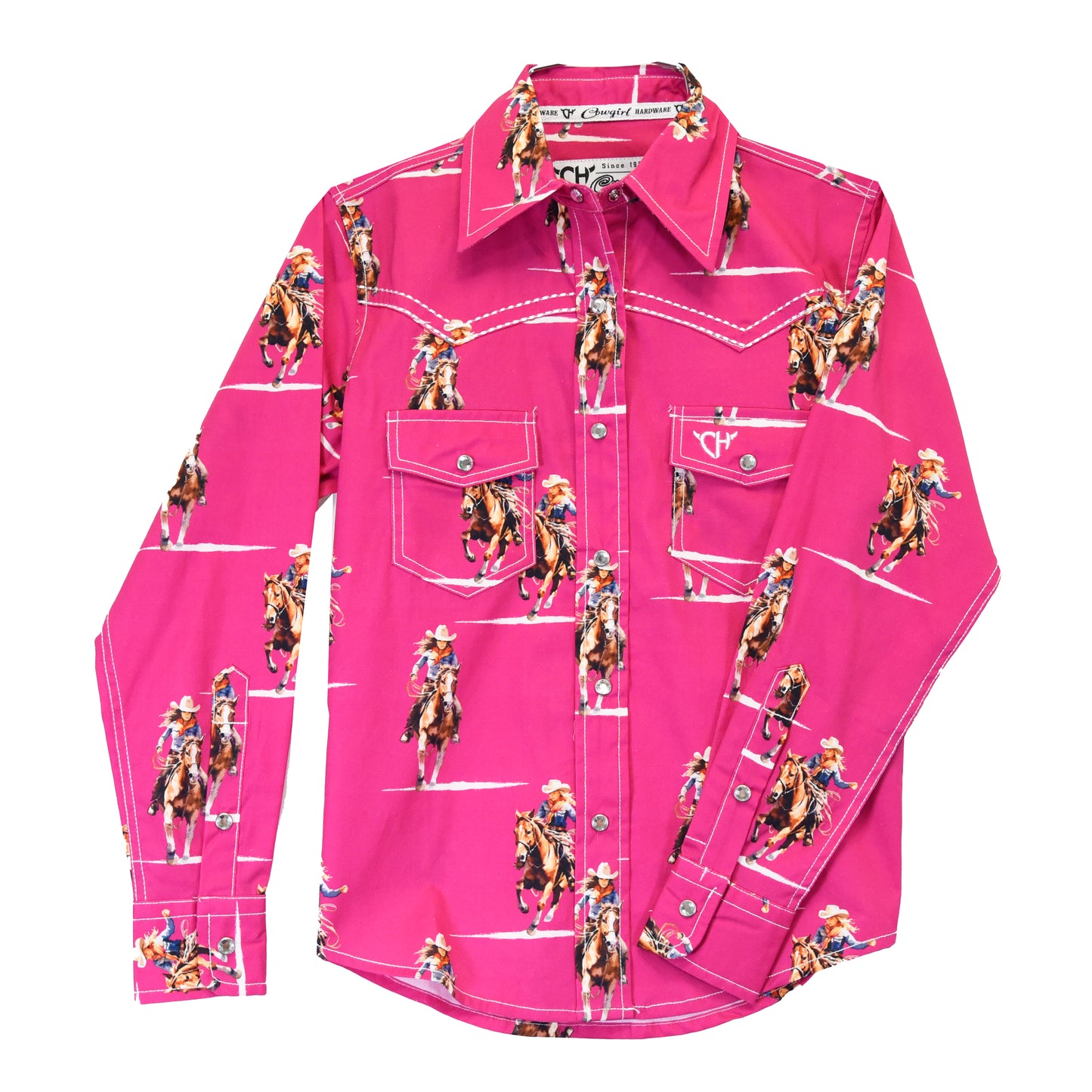 Cowgirl Hardware Girl's Berry Vintage Cowgirl Shirt