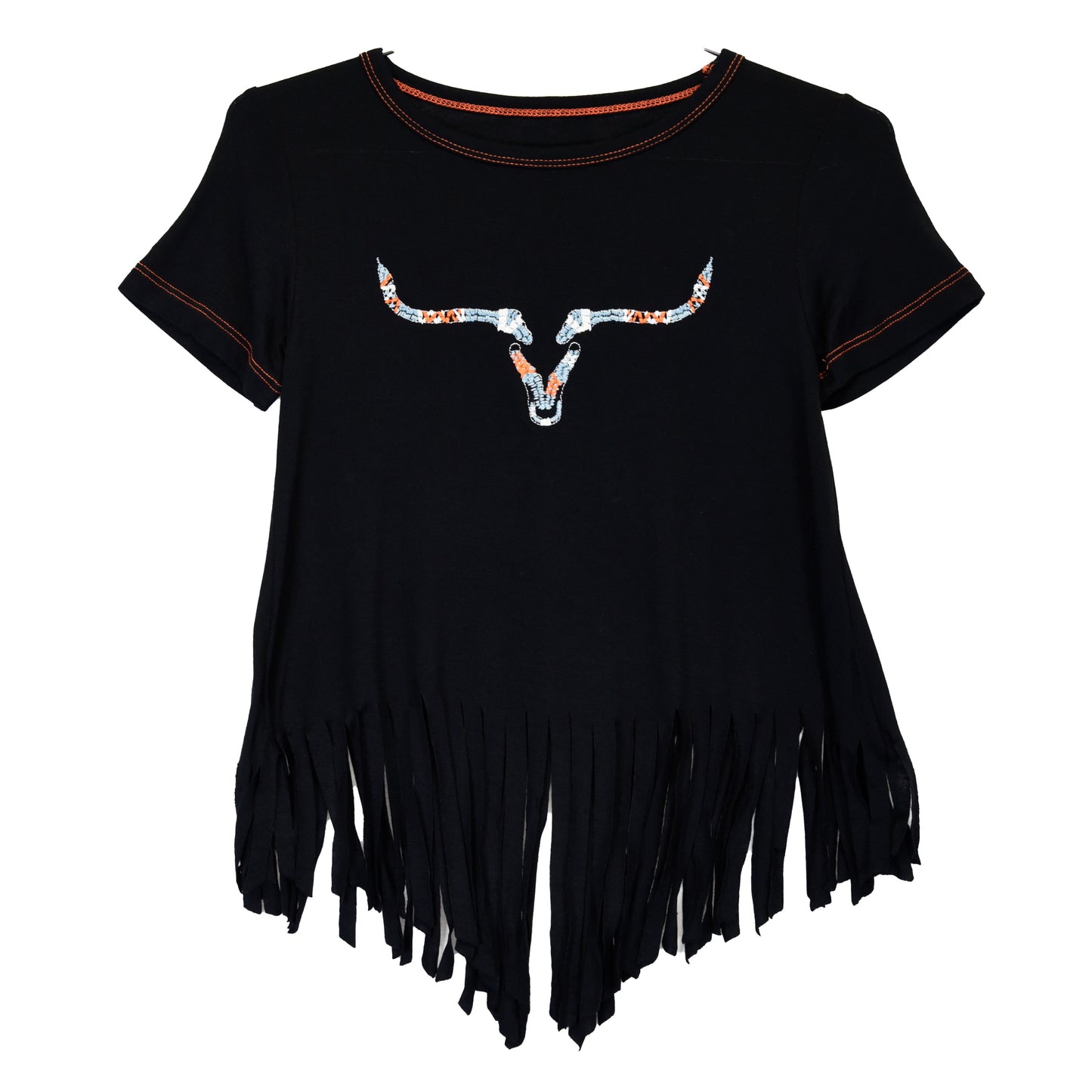 Cowboy Hardware Aztec Stitch Ghost Short-Sleeved Top
