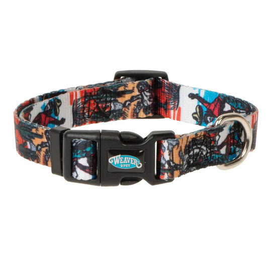 Weaver Patterned Adjustable Snap-N-Go Dog Collar