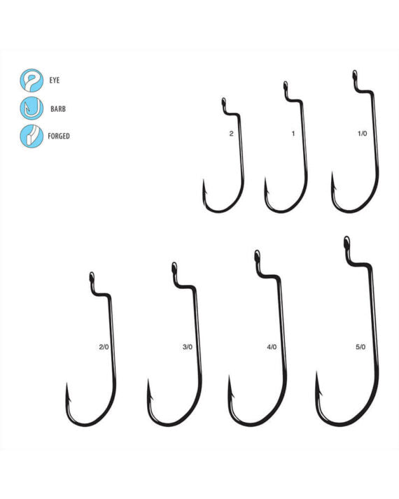 Gamakatsu Worm, Offset Shank, O’Shaughnessy Bend