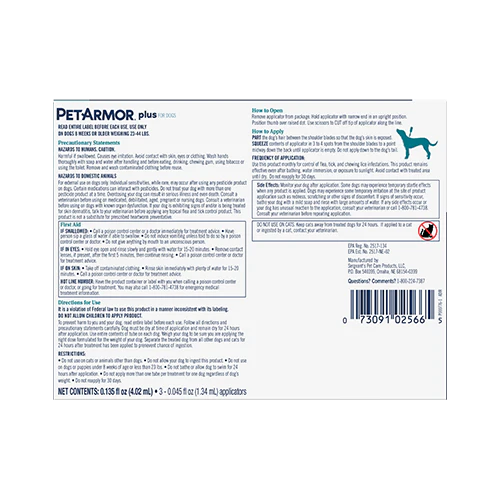 PetArmor® Plus Flea & Tick Topical for Dogs