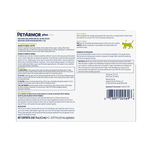 PetArmor Plus Flea & Tick Topical for Cats