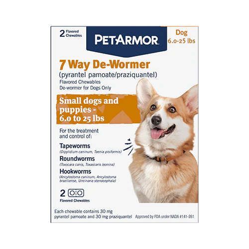 PetArmor® 7 Way De-Wormer for Small Dogs and Puppies