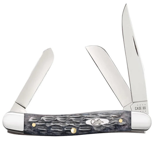 Case Pocket Worn Crandall Jig Gray Bone Medium Stockman