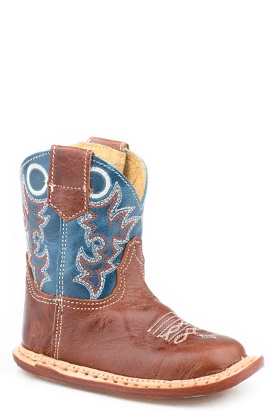 Roper Burnish Brown Cowbabies Boot
