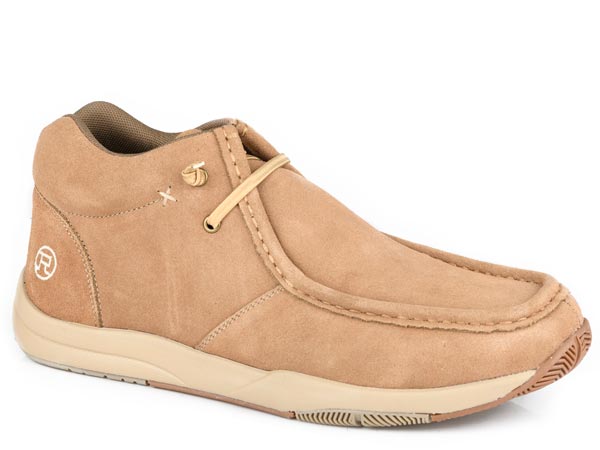 Roper Mens Tan Cow Suede Shoe
