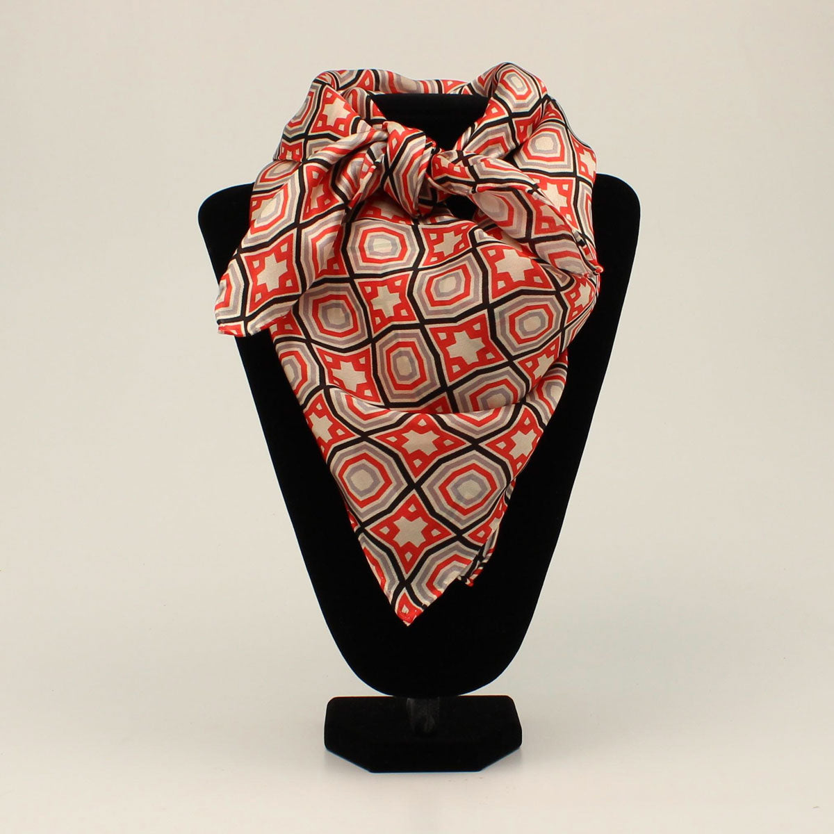 Red Geometric Wild Rag