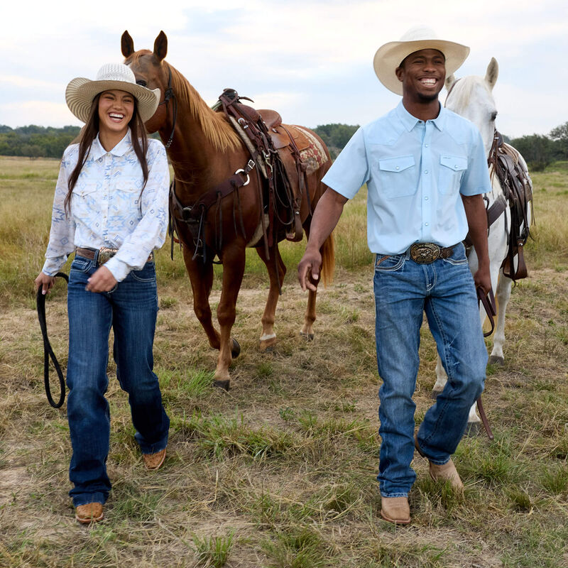 Ariat M4 Low Rise Coltrane Boot Cut Jean in Durango