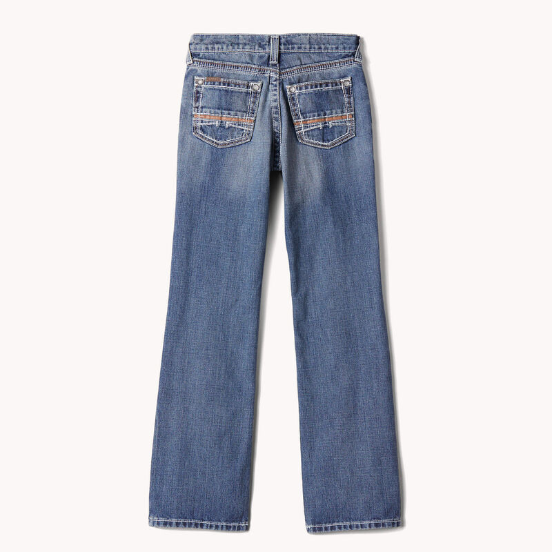 Ariat Boy's B4 Relaxed Coltrane Boot Cut Jean in Durango
