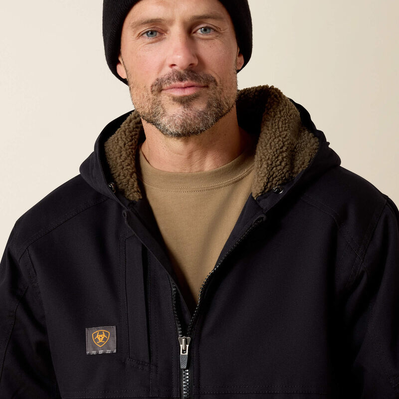 Ariat Men's Black Rebar DuraCanvas Jacket