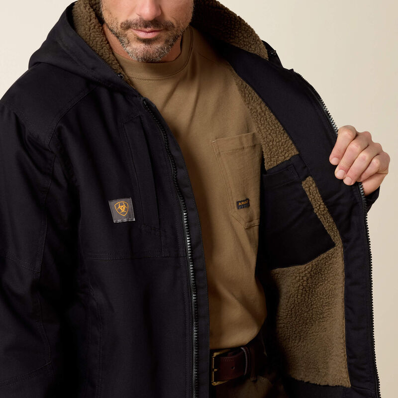 Ariat Men's Black Rebar DuraCanvas Jacket