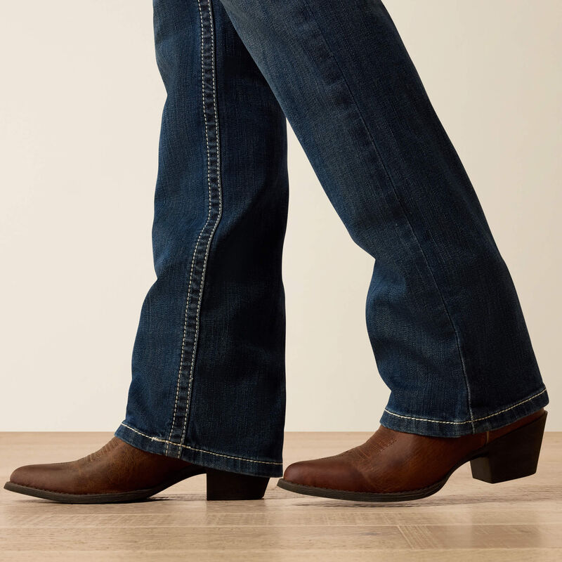 Ariat R.E.A.L. Mid Rise Stretch Ivy Stackable Straight Leg Jean