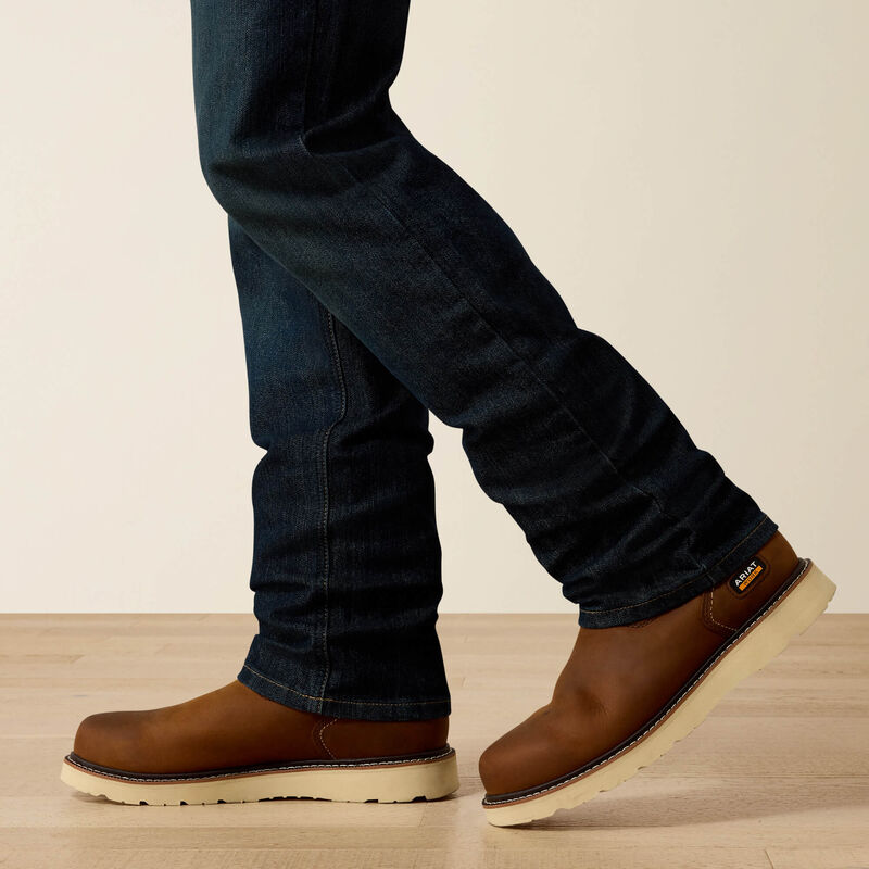 Ariat Rebar M4 Relaxed DuraStretch Basic Stackable Straight Leg Jean in Blackstone