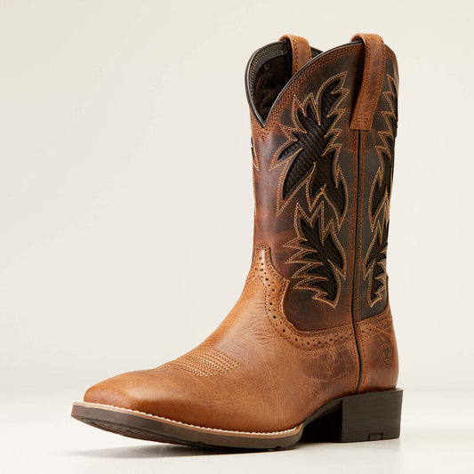 Ariat Sport Cool VentTEK Cowboy Boot in Two Tone Tan
