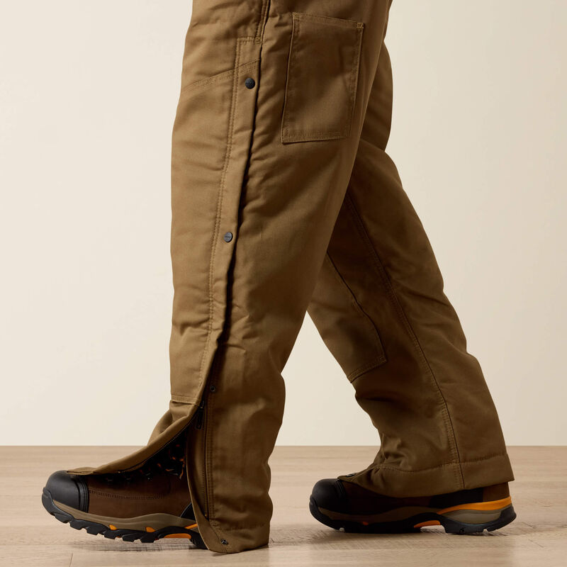 Ariat Rebar DuraCanvas Stretch Insulated Bib in Field Khaki