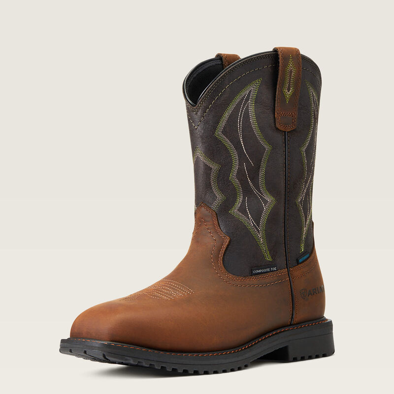 Ariat RigTek Wide Square Toe Waterproof Composite Toe Work Boot