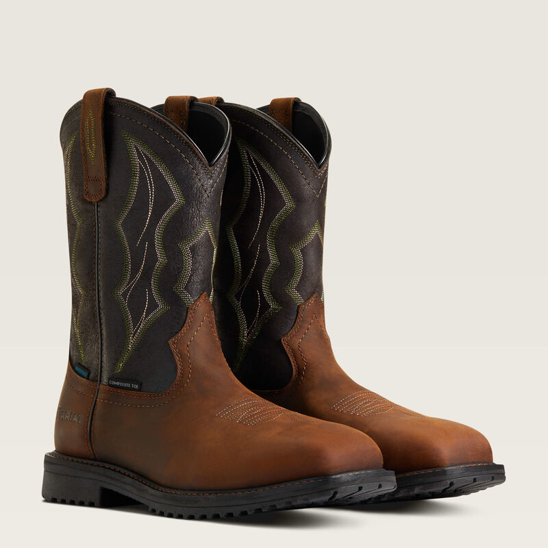Ariat RigTek Wide Square Toe Waterproof Composite Toe Work Boot