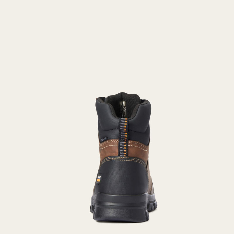 Ariat Treadfast 6" Steel Toe Work Boot in Distressed Brown