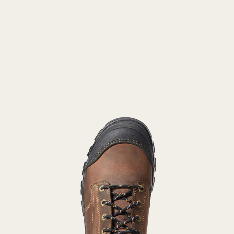 Ariat Treadfast 6" Steel Toe Work Boot in Distressed Brown