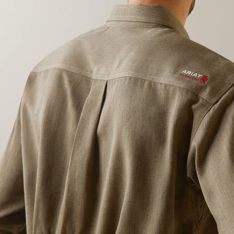 Ariat FR Air Inherent Work Shirt in Khaki Heather