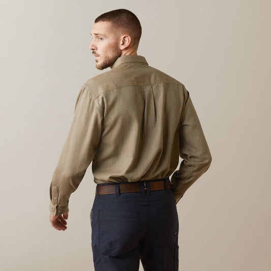 Ariat FR Air Inherent Work Shirt in Khaki Heather