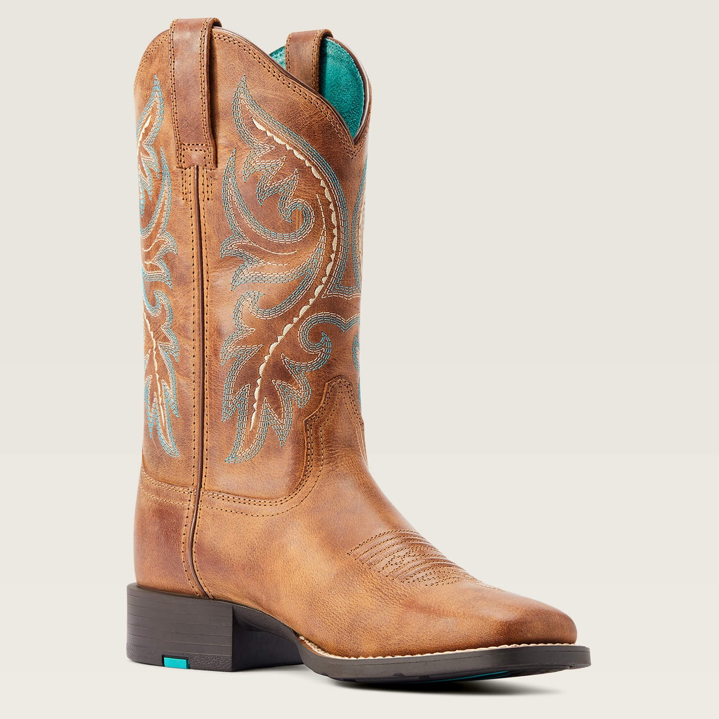 Ariat Women's Round Up Back Zip Western Boot in Desert Sand