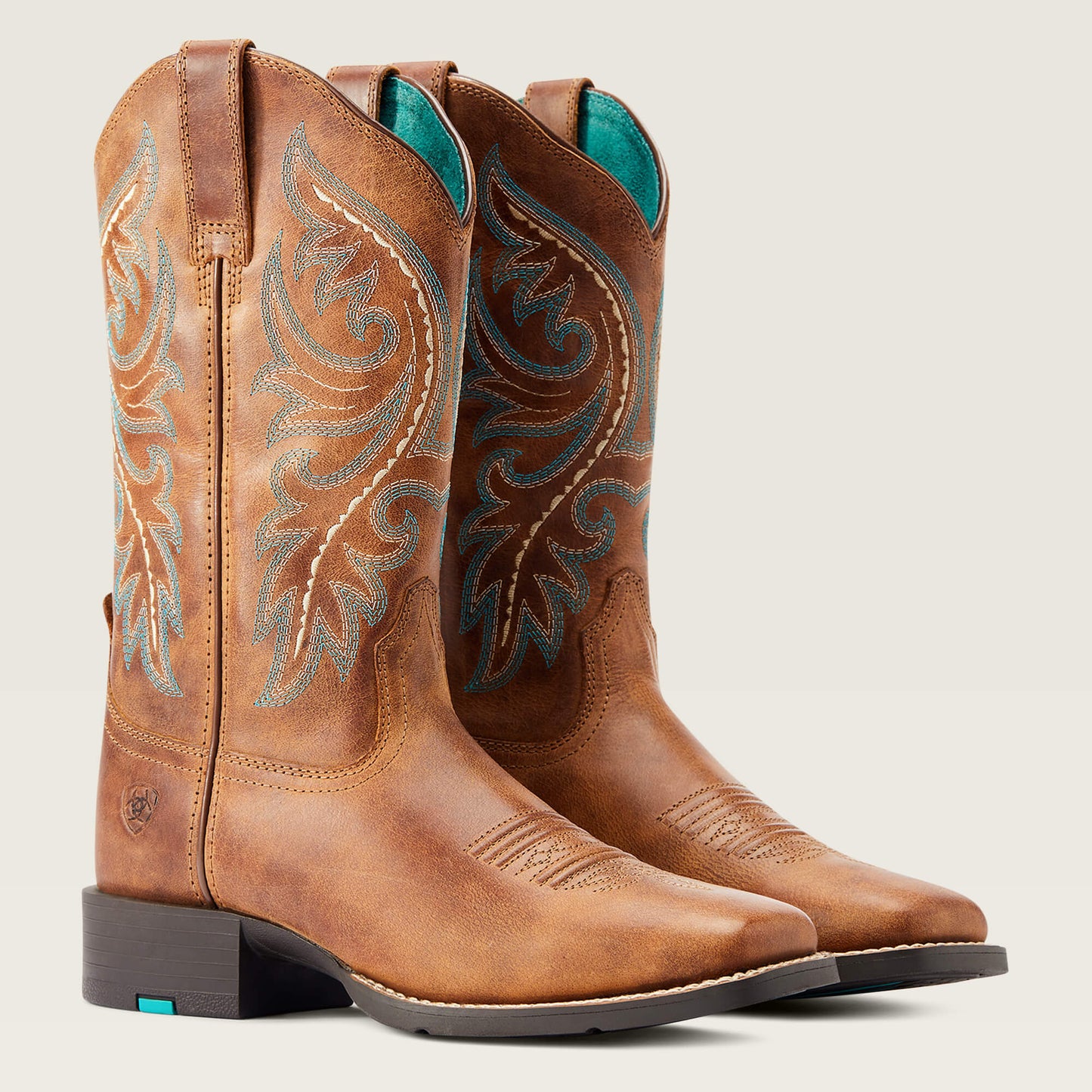 Ariat Women's Round Up Back Zip Western Boot in Desert Sand