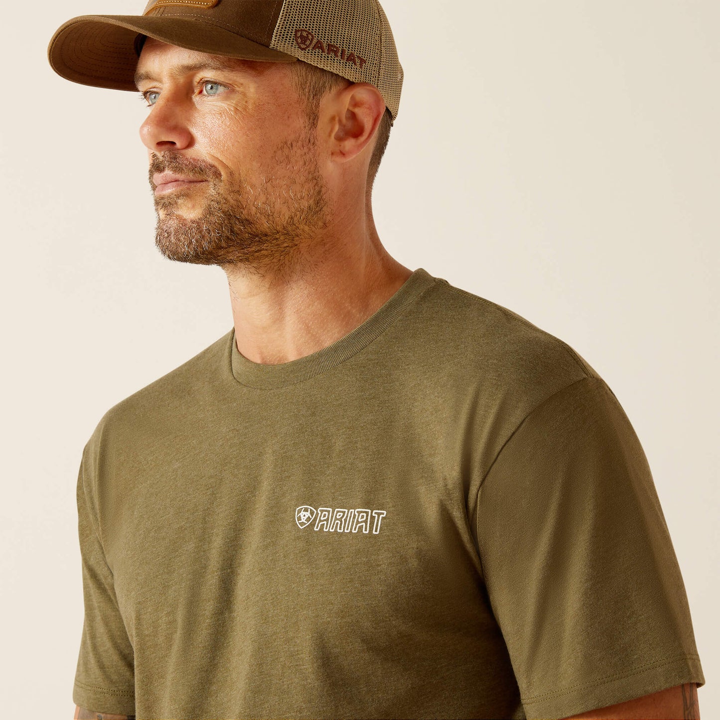 Ariat Men's Military Heather Outline Wing T-Shirt