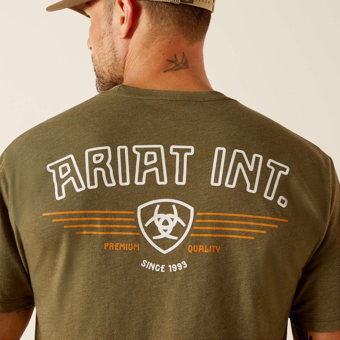 Ariat Men's Military Heather Outline Wing T-Shirt