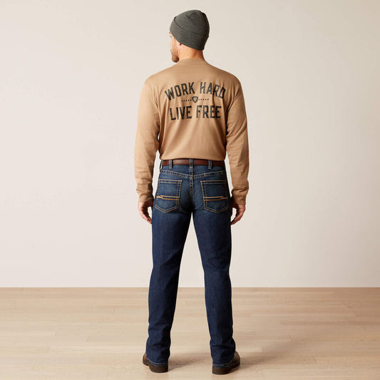 Ariat Rebar M4 Relaxed Rail Boot Cut Jean in Encinitas