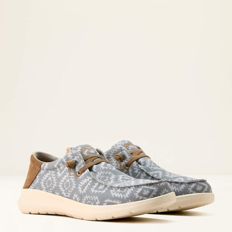 Ariat Men's Hilo Gray Flannel Blanket/ Brown Shoe