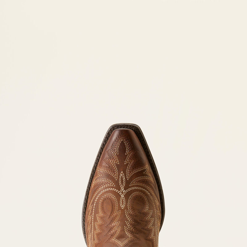 Round Up Collins D Toe Western Boot in Rafter Tan