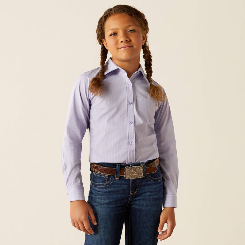 Ariat Girls' Kirby Shirt in Lavender
