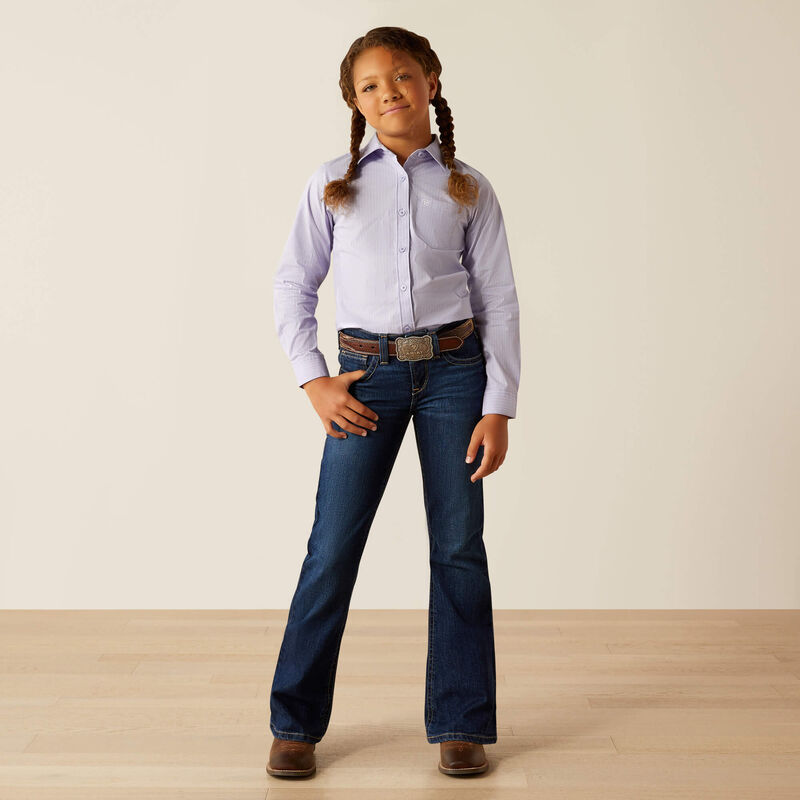 Ariat Girls' Kirby Shirt in Lavender