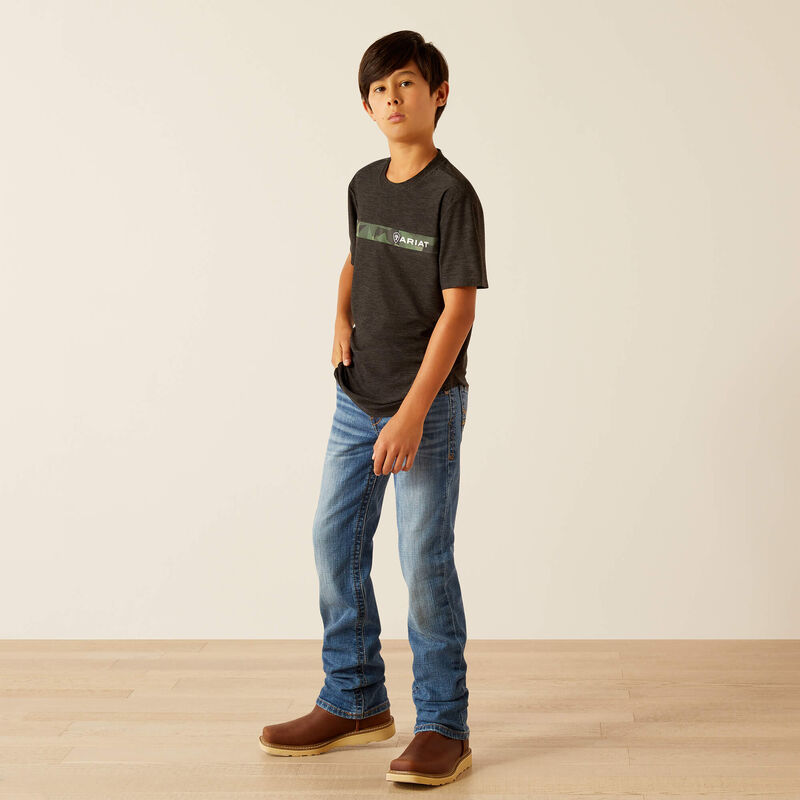 Ariat Chest Camo Stripe Charger T-Shirt
