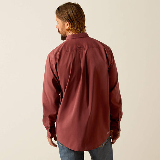 Ariat 360 Airflow Classic Fit Shirt in Red Mahogany
