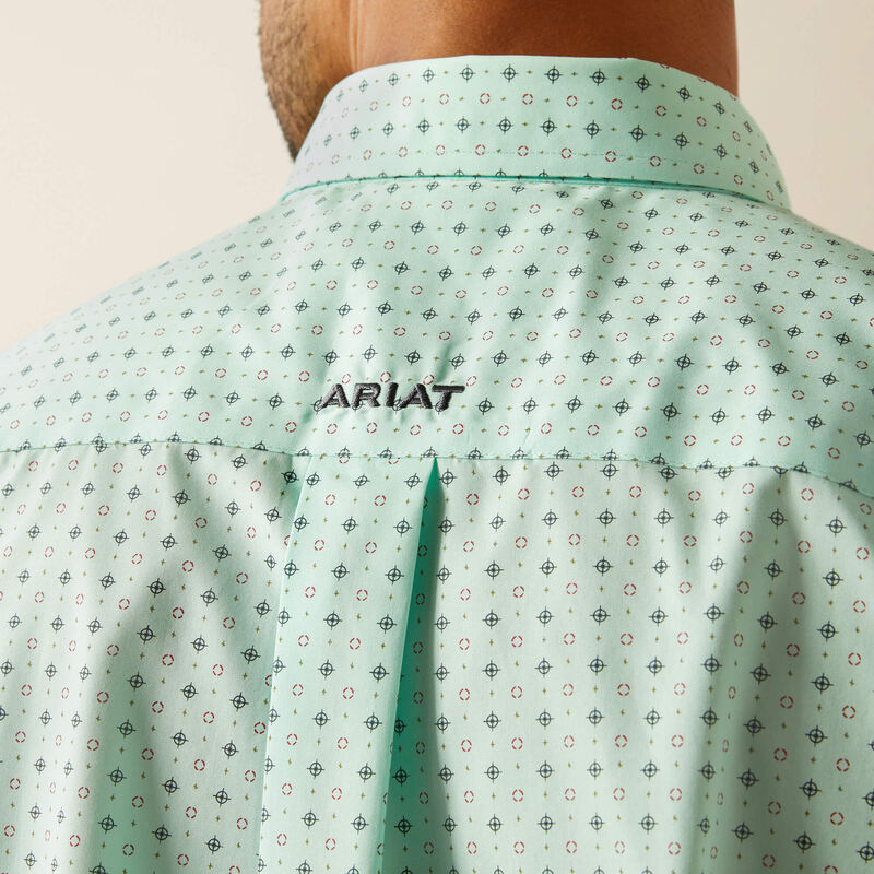 Ariat Wrinkle Free Ellis Classic Fit Shirt in Aqua