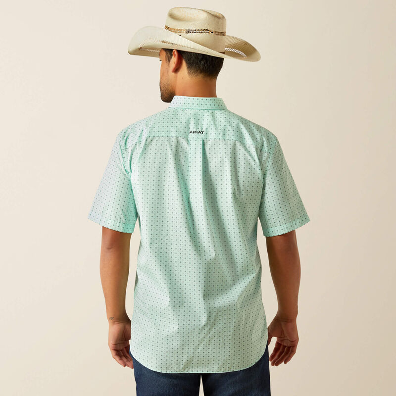 Ariat Wrinkle Free Ellis Classic Fit Shirt in Aqua