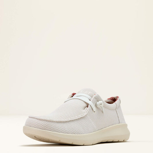 Ariat Men's Hilo Shoe in Cream Mesh