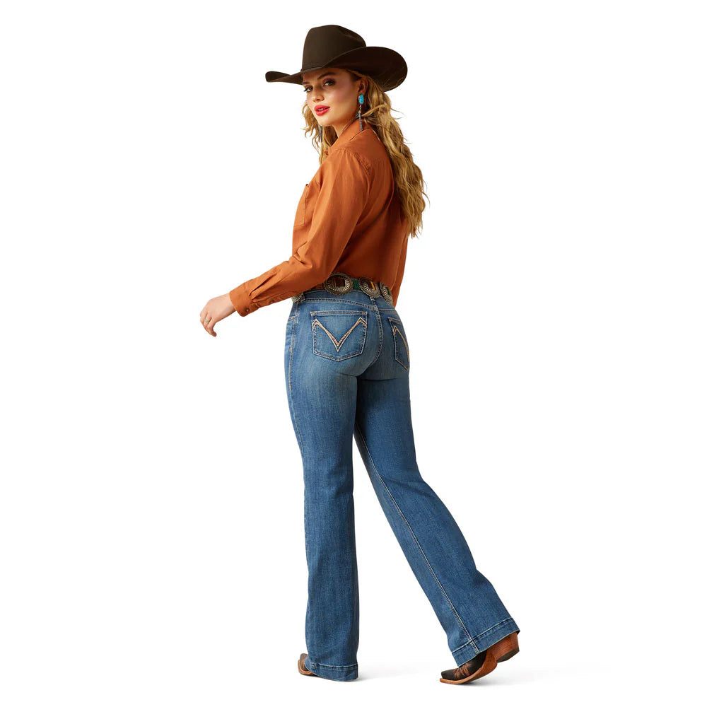 Ariat Perfect Rise Isabelle Wide Trouser Jeans in Albuquerque