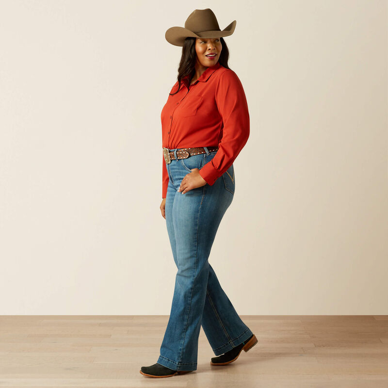 Ariat Perfect Rise Isabelle Wide Trouser Jeans in Albuquerque
